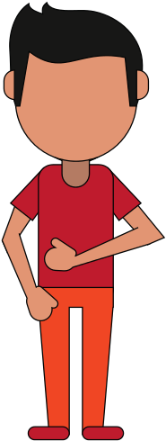 Faceless Young Boy Cartoon - Vector Graphics (550x550)