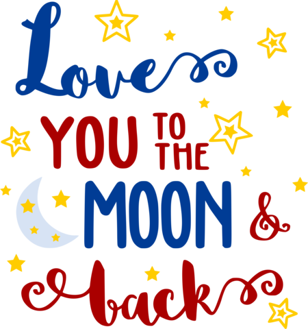 Love You To The Moon And Back - Geburtstags-zitat Eins/21 Des Glitter-zwanzig Karte (450x480)