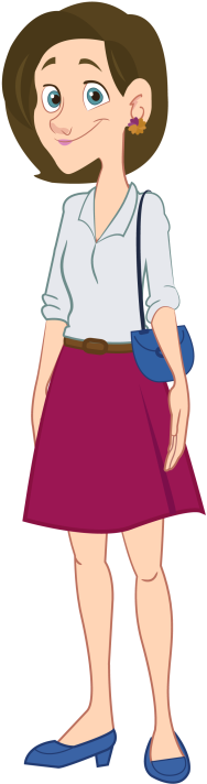 Pin Angry Child Clip Art - Animation Of A Woman (424x800)