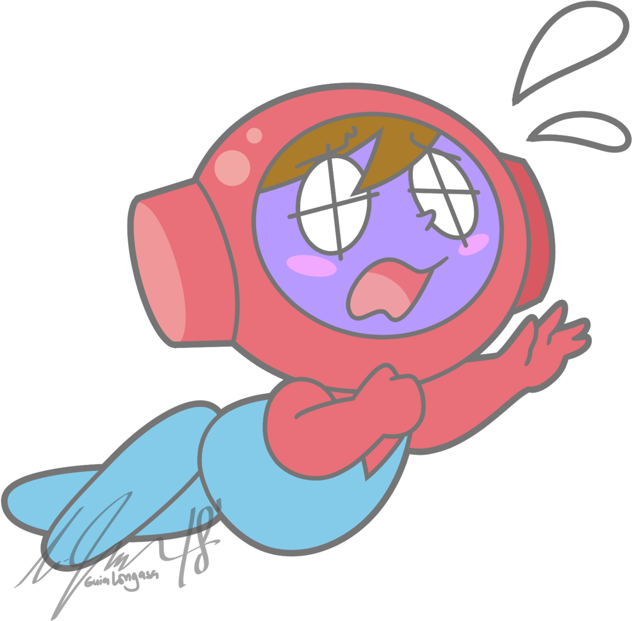 Guia's Art N' Stuff, A Commission For Mario123311 Of - Cartoon (1280x1267)