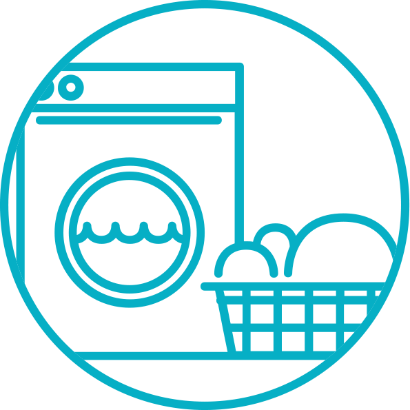 Laundry & Dry Cleaning - Laundry Png (595x595)