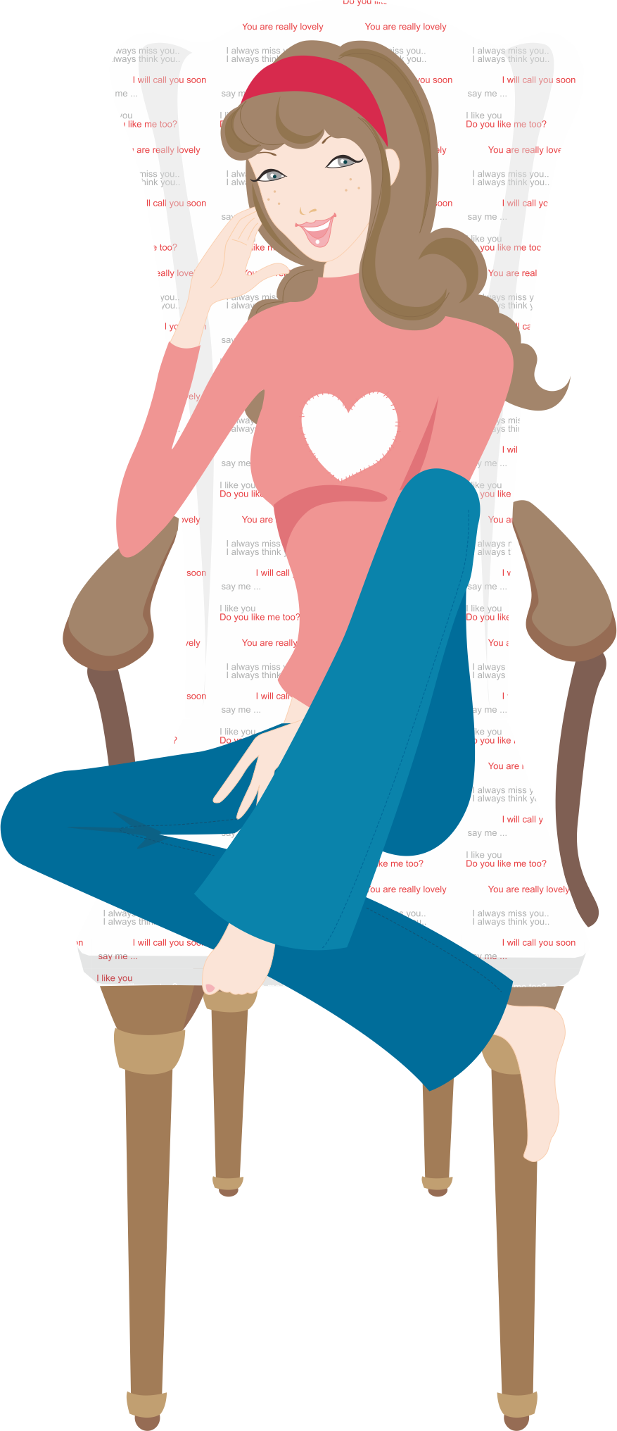 Cute Girl 877*2032 Transprent Png Free Download - Cute Girl 877*2032 Transprent Png Free Download (877x2032)