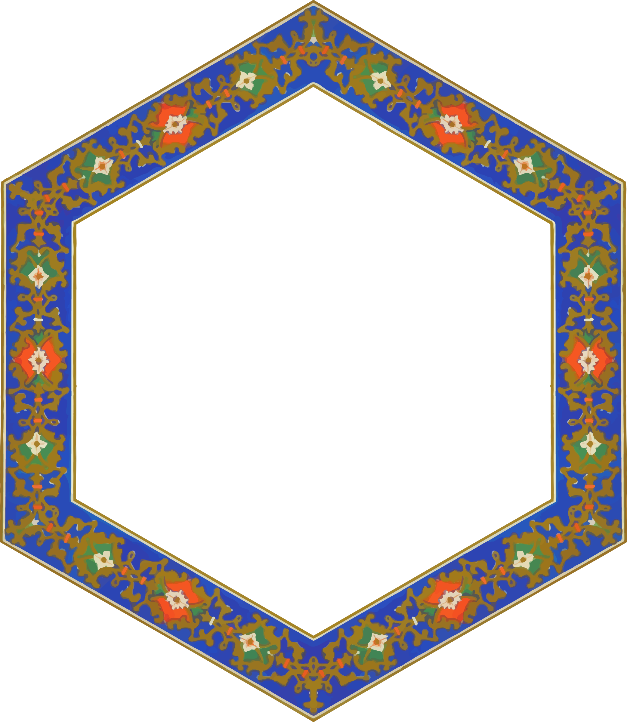 Big Image - Hexagonal Frame Png (2084x2400)