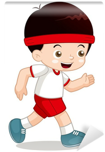 Fototapet Illustration Av Tecknad Pojke Jogging • Pixers® - Imagenes De Correr Animadas (400x400)