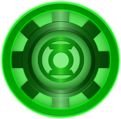 Green Lantern Iron Man Arc Reactor By Kalel7 - Green Lantern Shower Curtain - 71" By 74" (424x424)