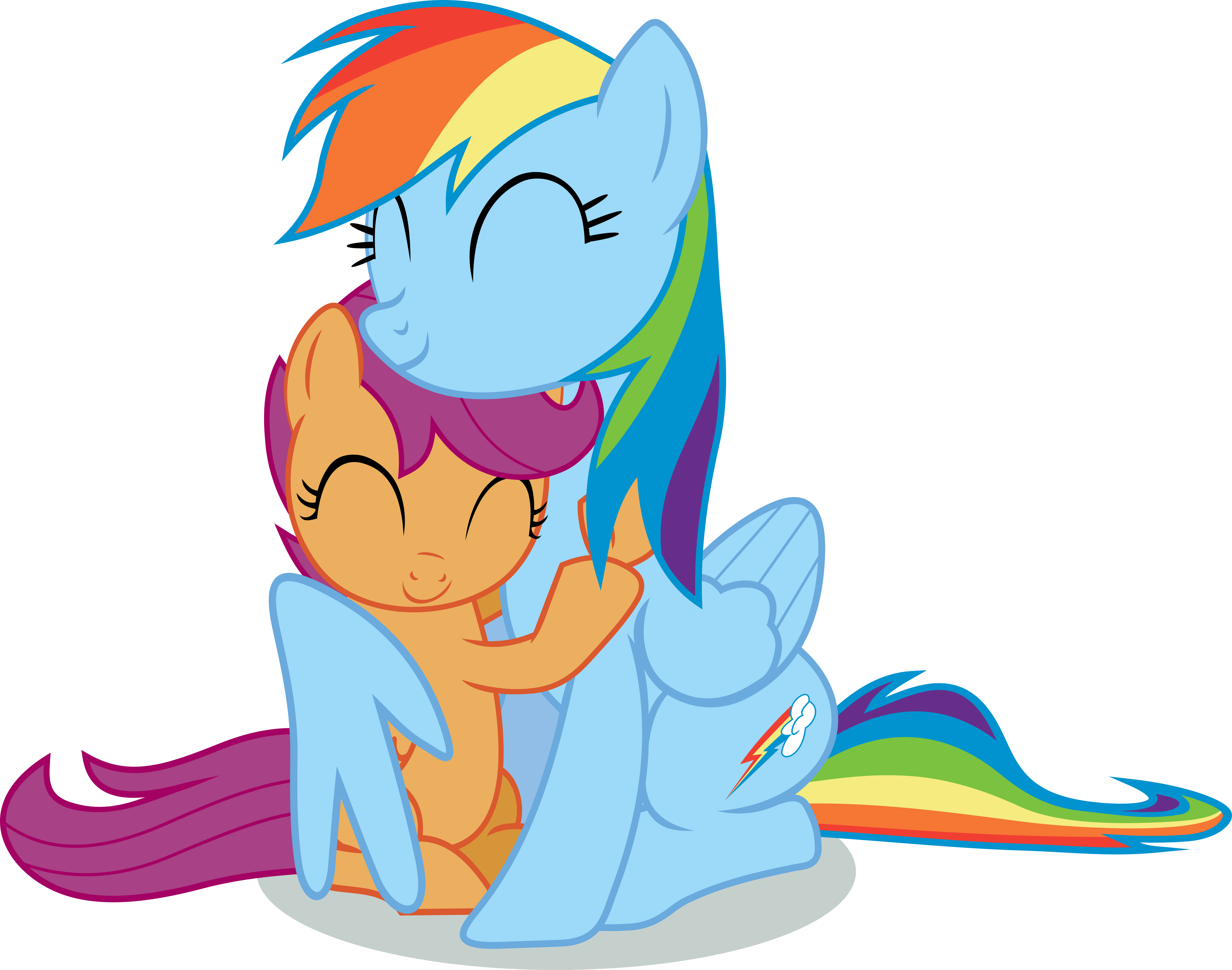 My Little Pony Friendship Is Magic Scootaloo And Rainbow - My Little Pony Rainbow Dash (7009x5519)