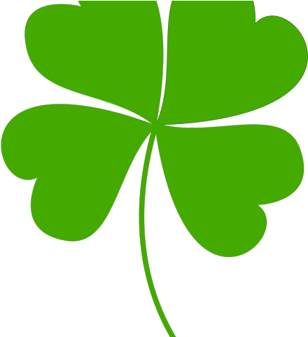 Clover Clipart Simple - Four Leaved Clover (640x480)