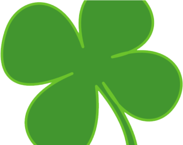 Clover Clipart Daun - Four Leaf Clover With Pot Of Gold (640x480)