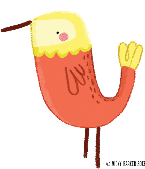 Orange-bird Copy - Bird (567x623)