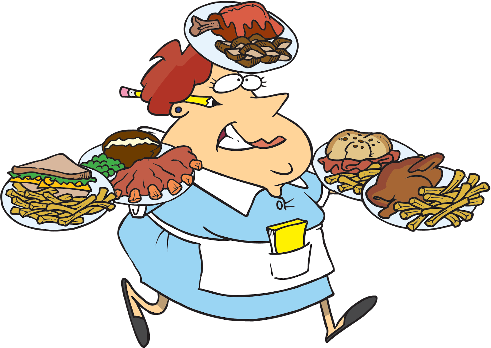 In Addition, The Average Percentage That Influences - Waitress Clip Art (1600x1132)
