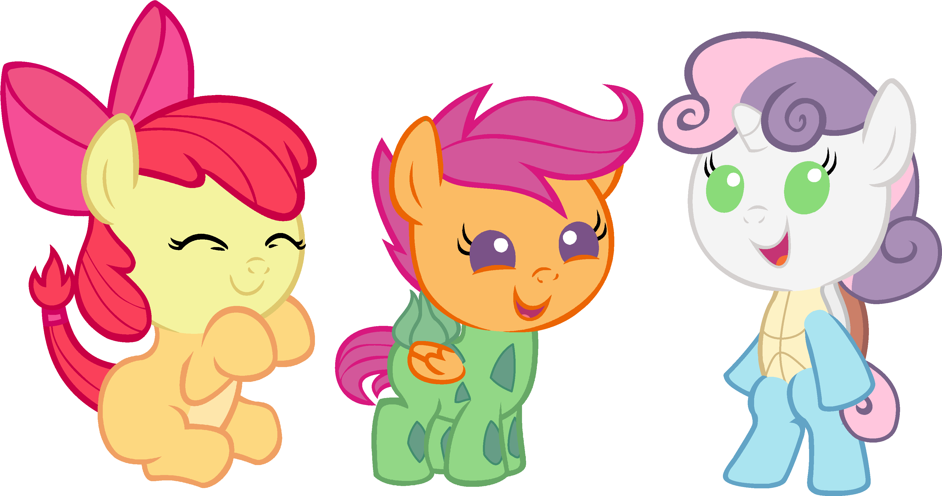 My Little Pony Friendship Is Magic Cutie Mark Crusaders - My Little Pony Cutie Marks (3840x2400)