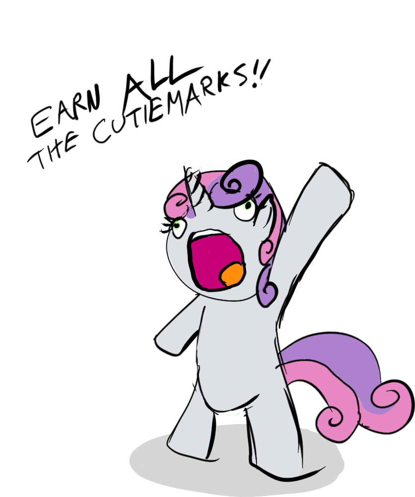 Earn All The Cutiemarks Pink Mammal Cartoon Vertebrate - Cartoon (960x1088)