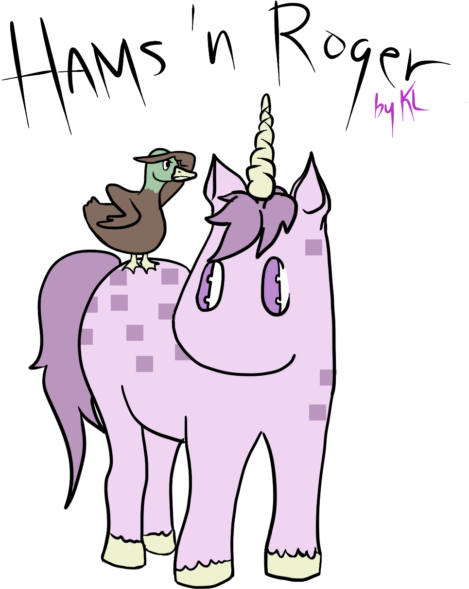 N Roger Unicorn Series1 - Cartoon (1350x1341)