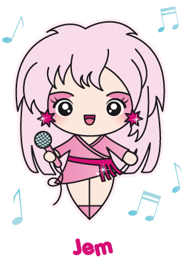 Jem And The Holograms By Elichan83 - Jem And The Holograms Chibi (318x400)