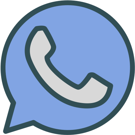 Whatsapp, Phone, Circle, Shape, Brand Icon - Blue Whatsapp Logo (512x512)