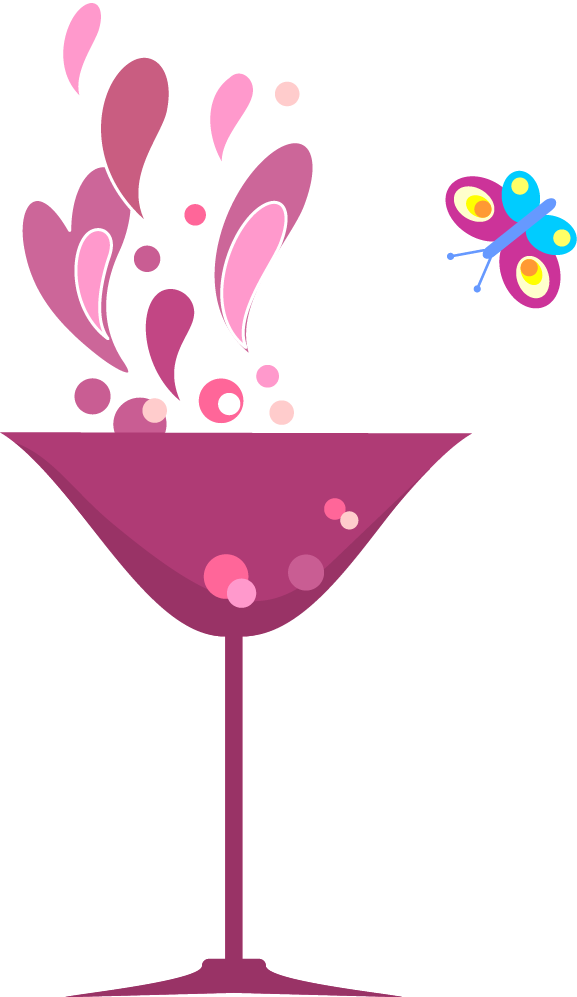 Cocktail Glass Clip Art - Clip Art (577x997)