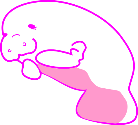 Its A Manatee - Draw A Baby Manatee (473x430)