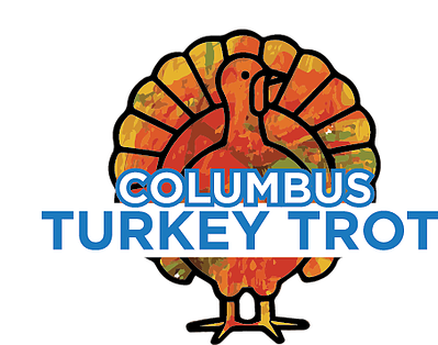 Our 2017 Turkey Trot Logo Art Was Created By A Student - Hand Held Fan W/ Turkey Quantity(125) (399x314)