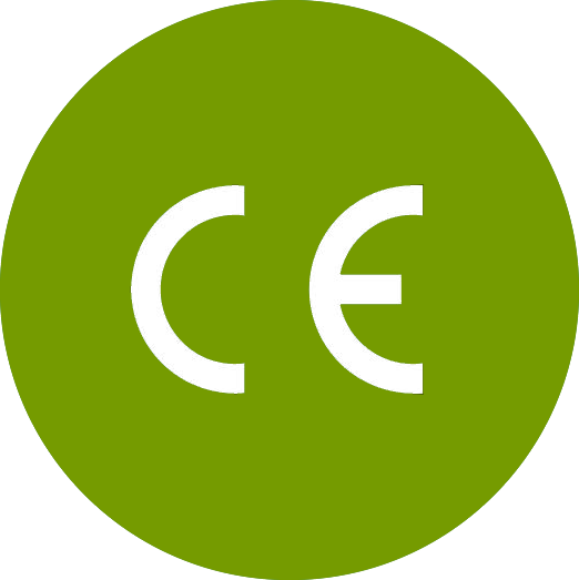 Each Kebe Product Lot Is Complete With The Respective - Ce Logo Green (522x523)