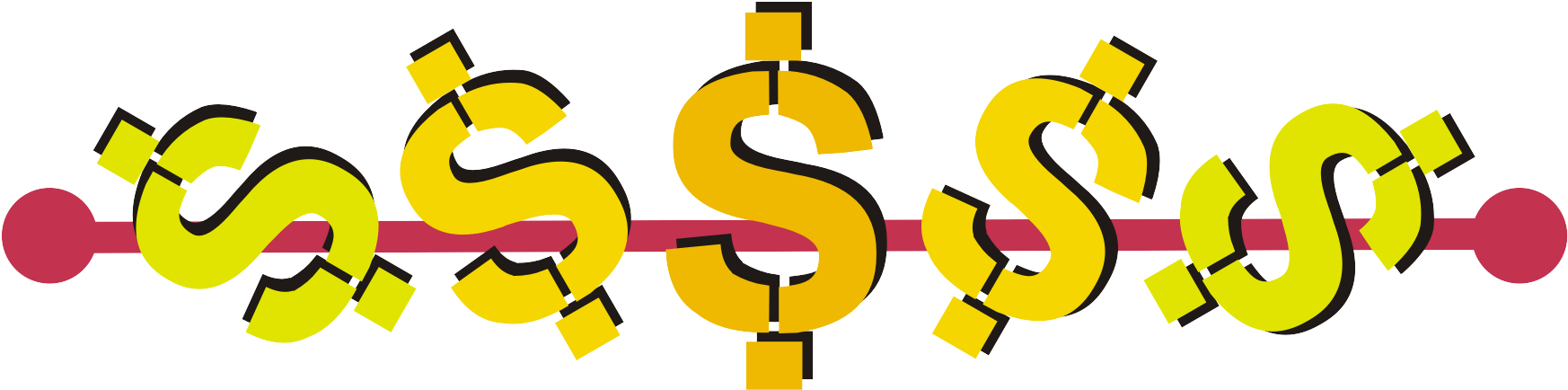 Jjy Products Shop Banner $ Dollar Signs Line Stripe - Jjy Products Shop Banner $ Dollar Signs Line Stripe (2395x525)