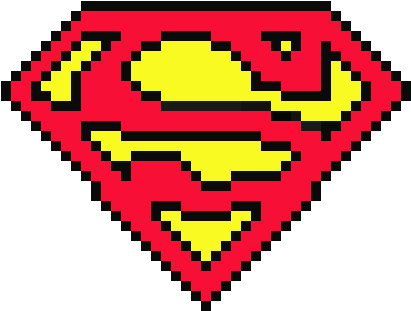 Superman Logo Pixel Art Maker Rh Pixelartmaker Com - Pixel Art Superman Logo (540x380)