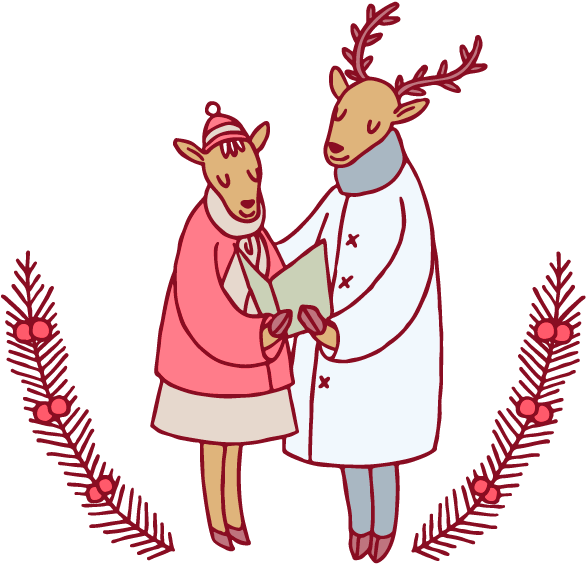 Chicken Santa Claus Christmas Illustration - Illustration (800x800)