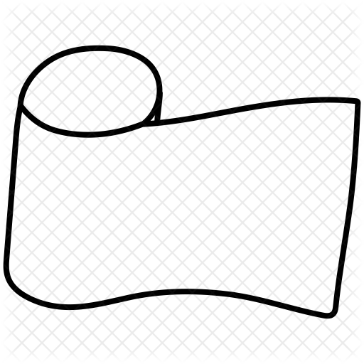 Tissue Paper Icon - Line Art (512x512)