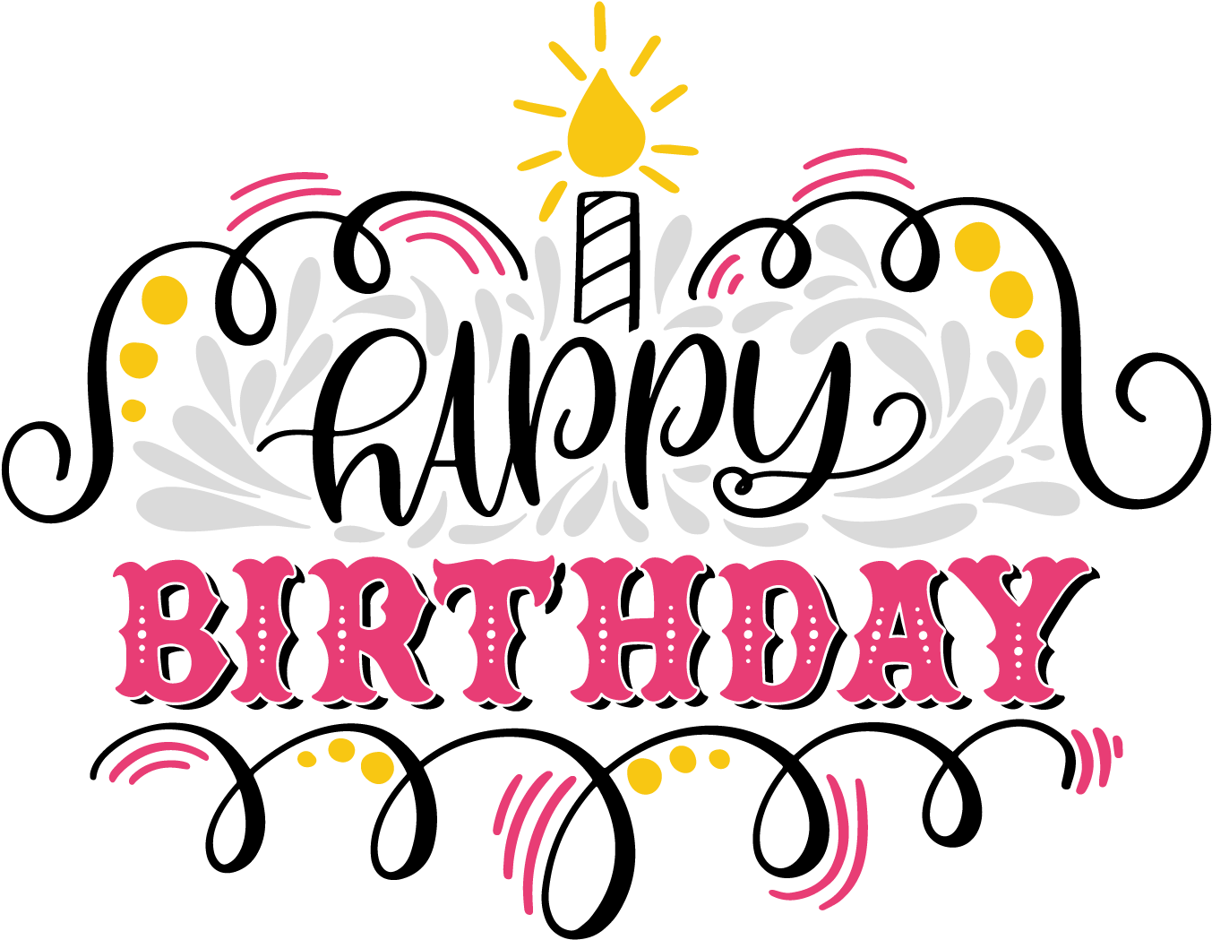 Happy Birthday Commercial Use Ok 2018 01 - Happy Birthday Hd Png 2018 (1800x1800)