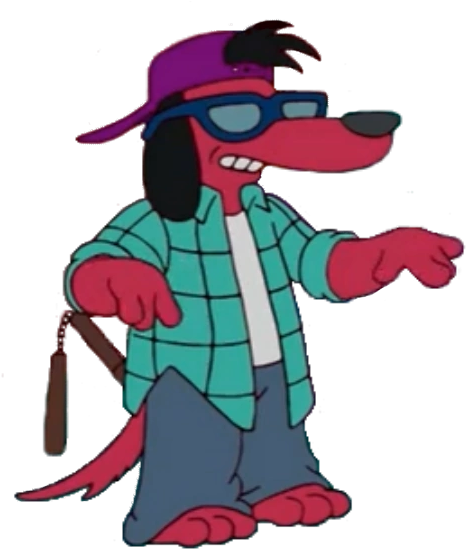 13 Jul - Itchy And Scratchy Dog (550x570)