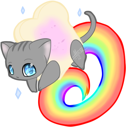 Nyan Cat By Dark-chusan On Deviantart - Imagens Do Nyan Cat (480x480)
