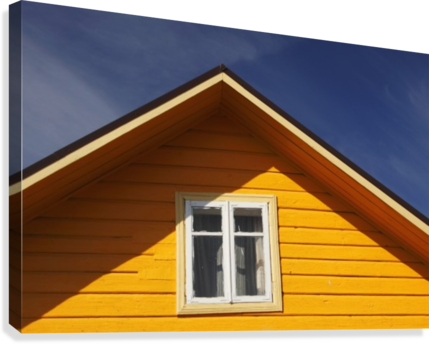 Yellow Timber House - Posterazzi Yellow Timber House Trakai Village Lithuania (429x344)