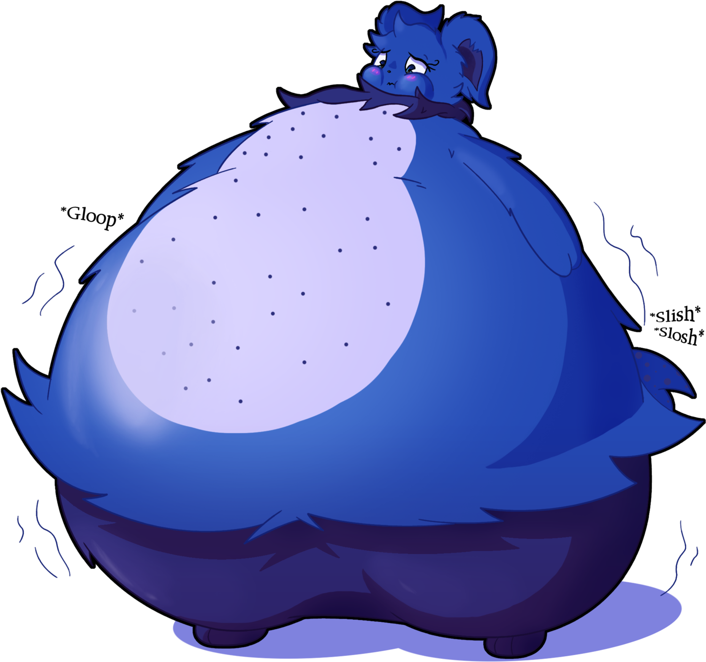 [art Trade] Lushi, Now Bluer Than Ever Before By Mrsatsuma - Art (1600x1600)