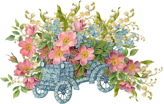 Flower - Vergessen Sie Mich Nicht Auto-blumen Karte (530x338)