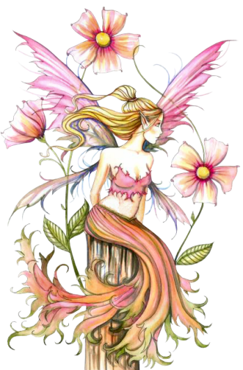 Angels And Fairiesflower Fairiesfairy Artfolk - Zazzle Rosa Blume Feenhafter Iphone Fall Iphone 5 Etui (349x530)