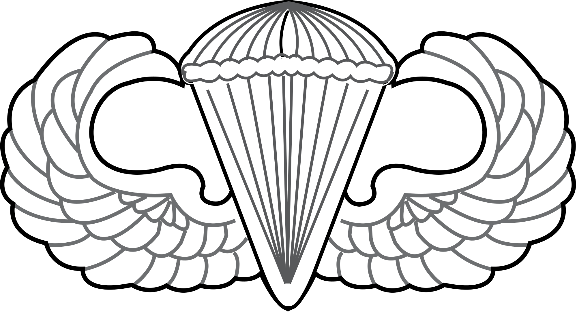 United States Air Force - Air Force Parachute Badge (2000x1084)