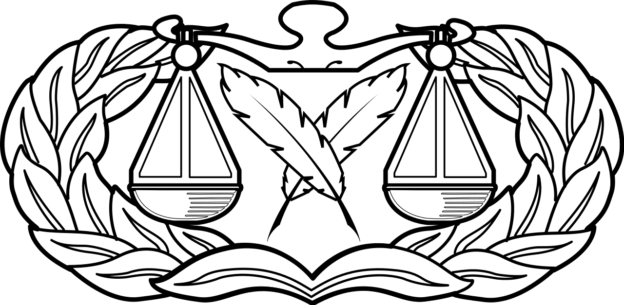 United States Air Force Paralegal Badge - Air Force Maintenance Badge (1280x627)
