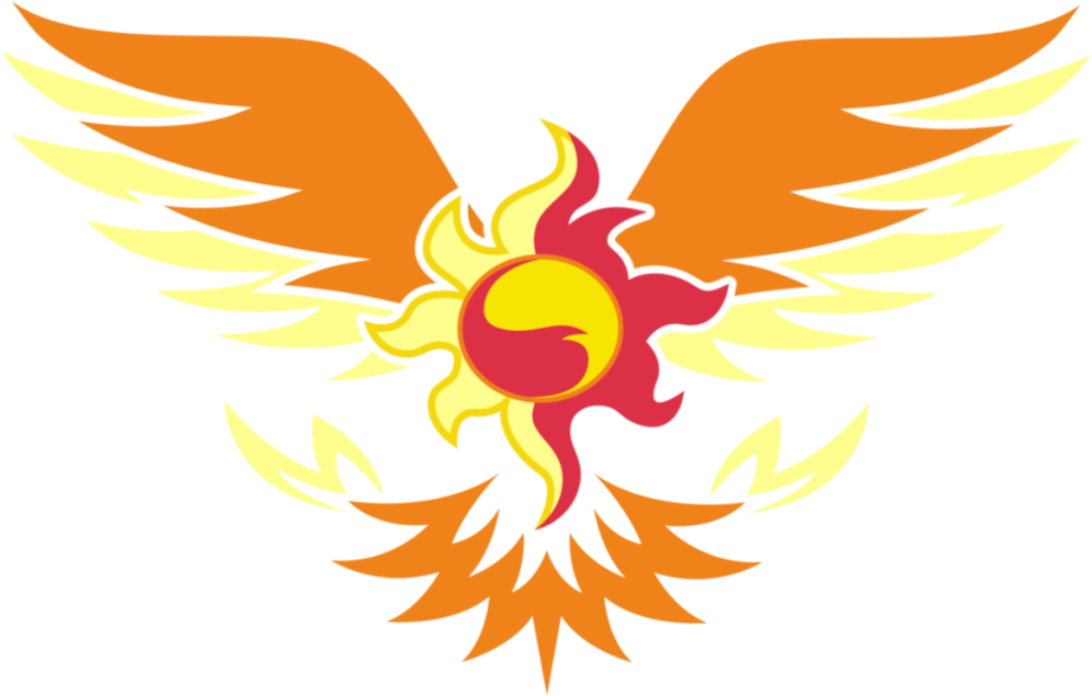 Sunset Phoenix Logo By Shafty817 - My Little Pony Cutie Mark - Tattoo Pack (1024x708)
