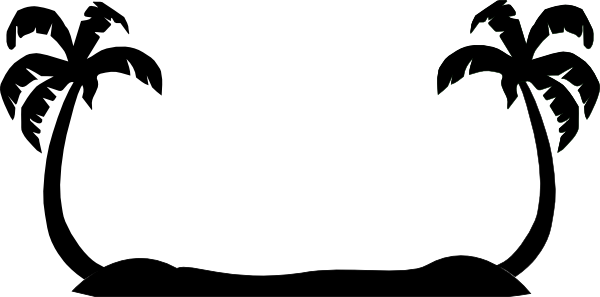 Logo With Palm Trees And Sunset (600x297)