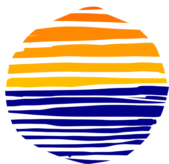 Sunset Stripes By Ishmam - Illustration (894x894)