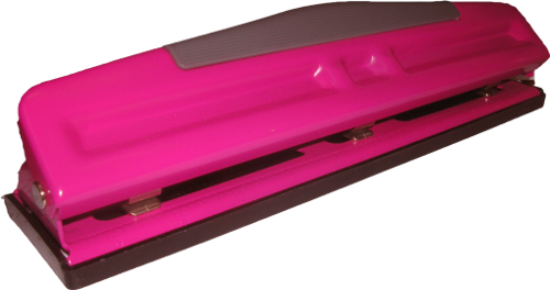 Hole Puncher Pink Png Clipart By Clipartcotttage - Pink 3 Hole Punch (500x264)