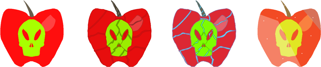 Pony Pov Series Cutie Marks- Poison Apple By Kendell2 - Mlp Poison Apple (1413x565)