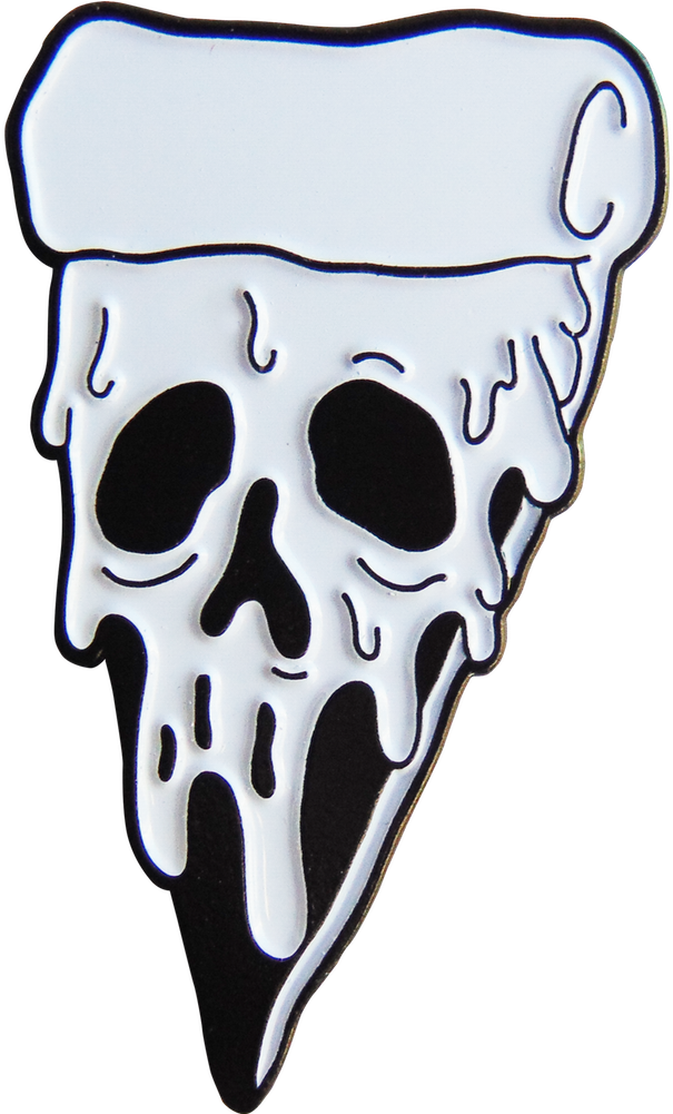 Poisoned Pizza Pin - Spooky Pizza Clip Art (1000x1000)