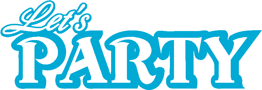 Let's Party Banner Picture - Lets Party In Blue (958x458)