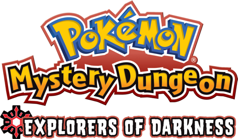 #explorers Of Darkness Logo En From The Official Artwork - Pokemon Mystery Dungeon Blue Rescue Team Logo (800x466)