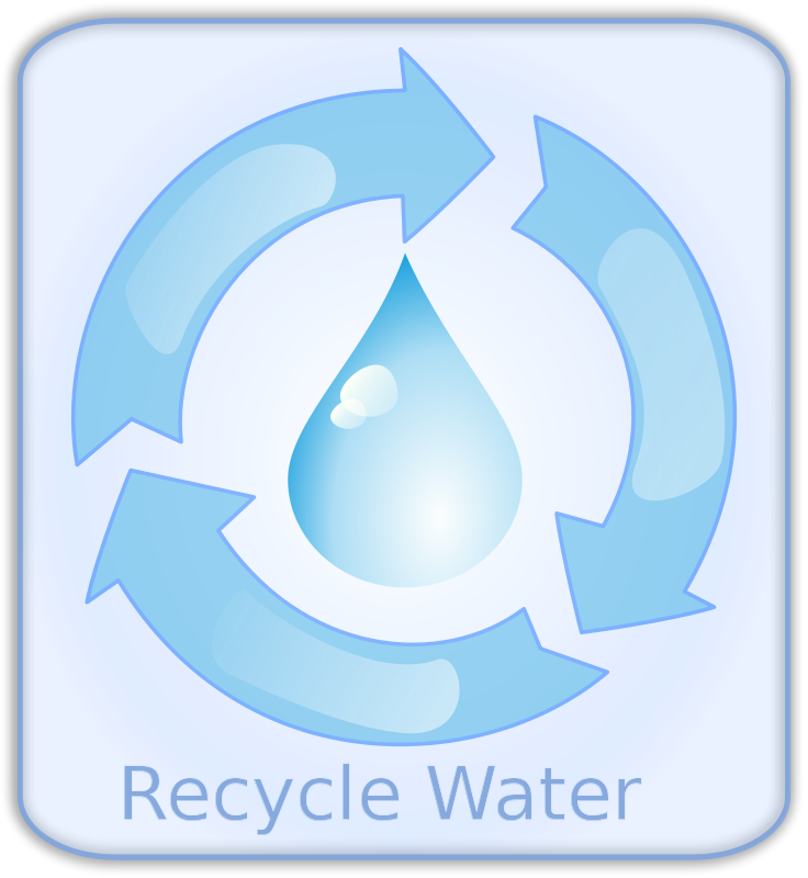 Problem Clip Art Download - Water Recycling Clip Art (736x800)