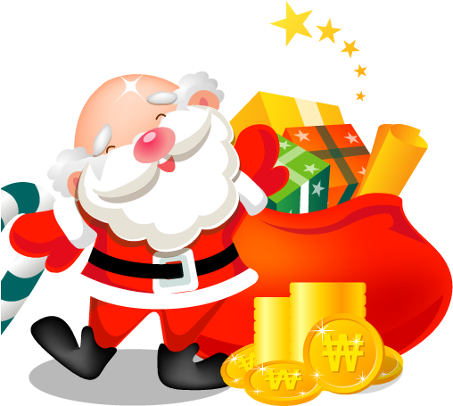 Santa Gifts Bag Icon - Christmas Day (512x512)