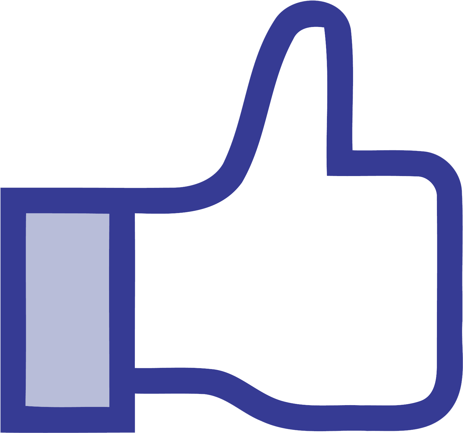 Facebook Like Button Png (2083x2083)
