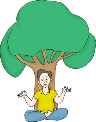 Ulyosh's Drawings On Living Gratefully - Cartoon (325x412)