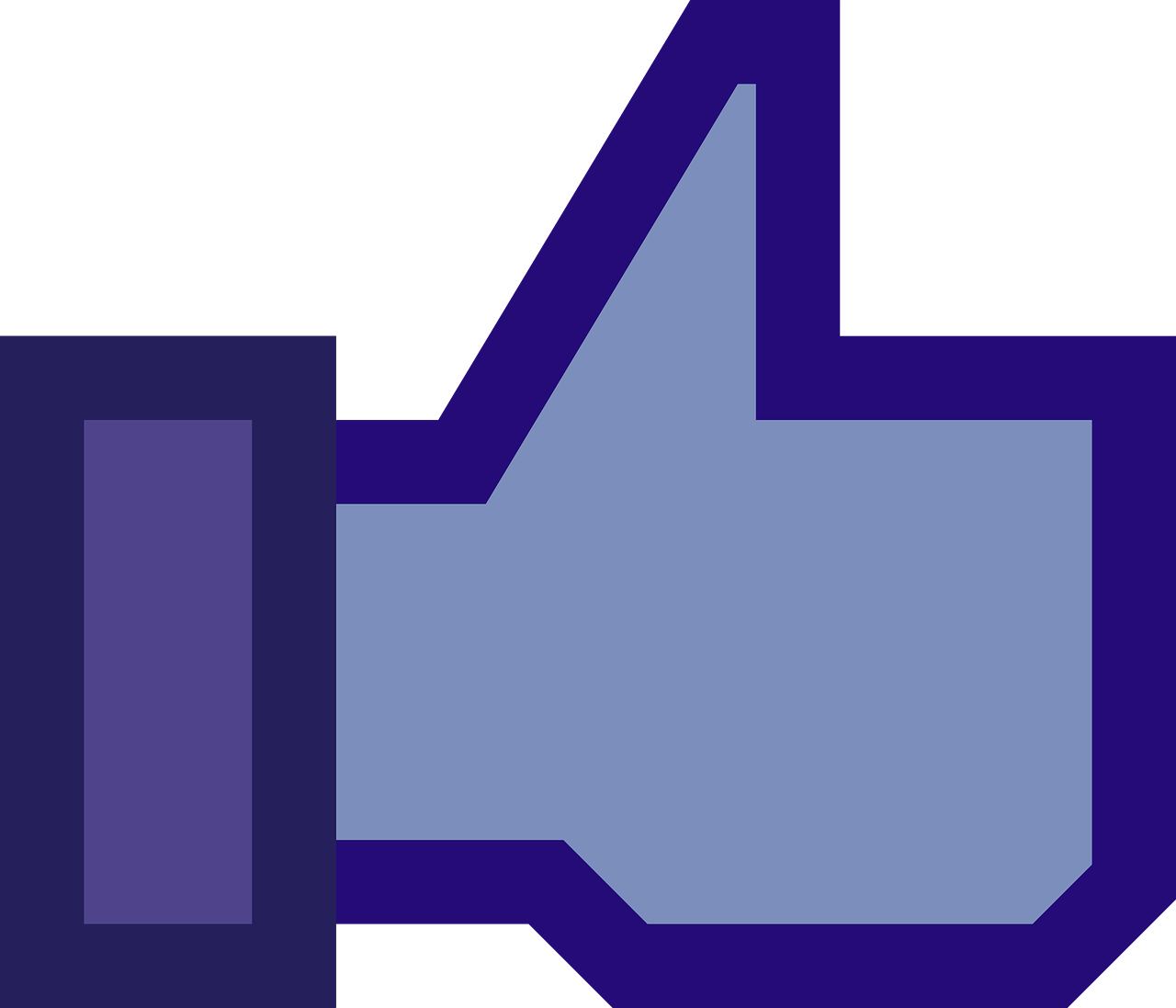 Facebook Like Button Clip Art - Like Gif Animation Png (1280x1097)