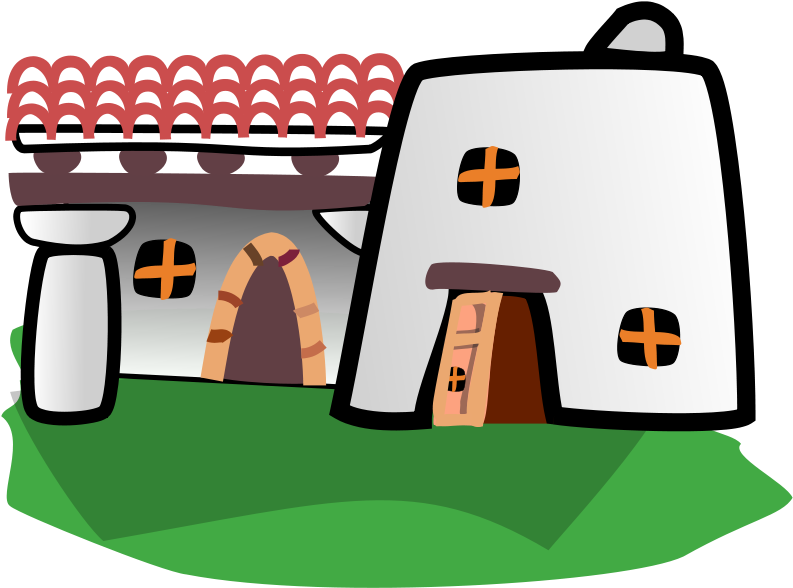 Get Notified Of Exclusive Freebies - Ancient Roman Homes Clipart (1012x750)
